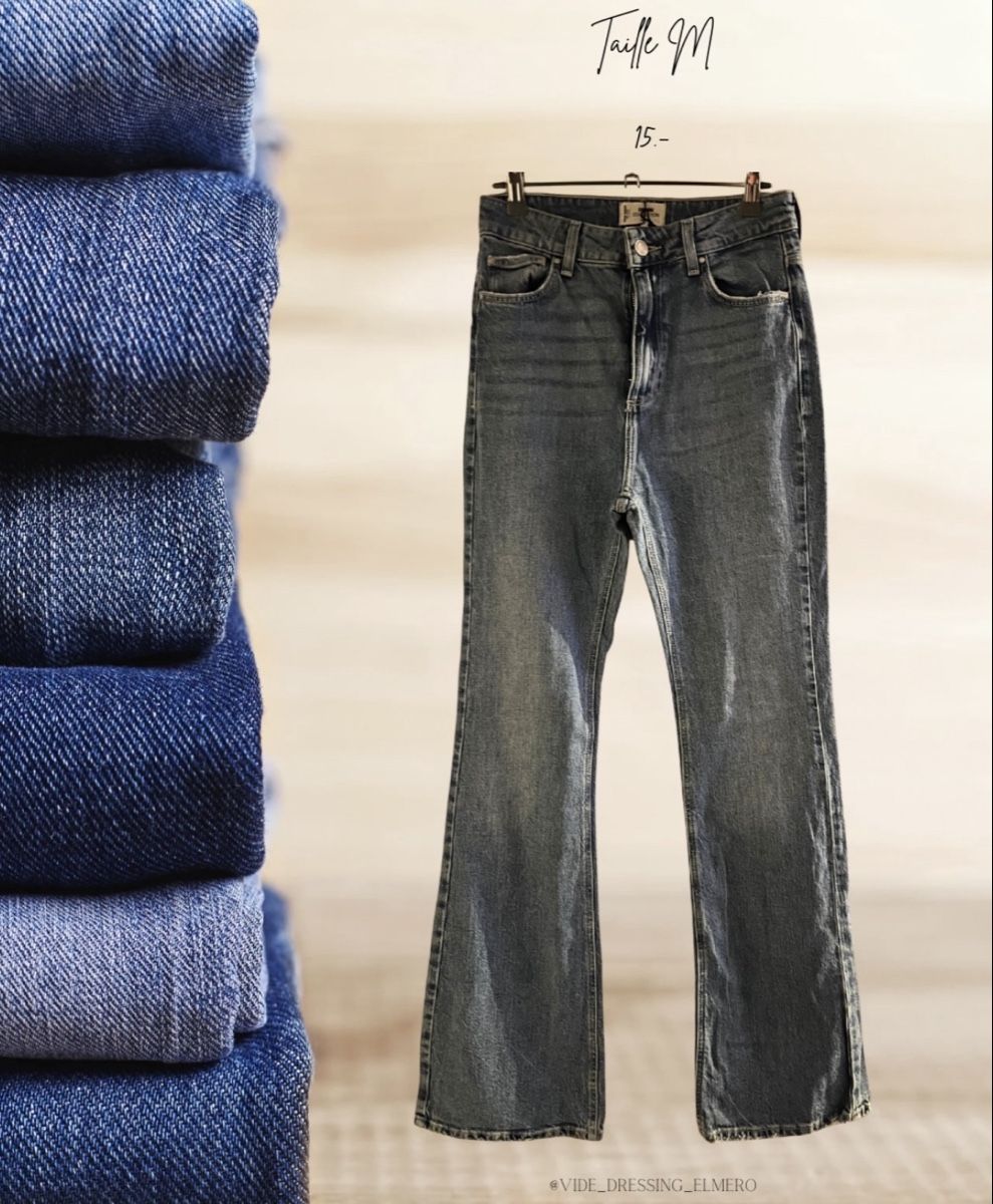 Jeans: Jean bootcut en denim bleu – Nuovo (secondo la descrizione) da Massonnens venduto da Rebelle88
