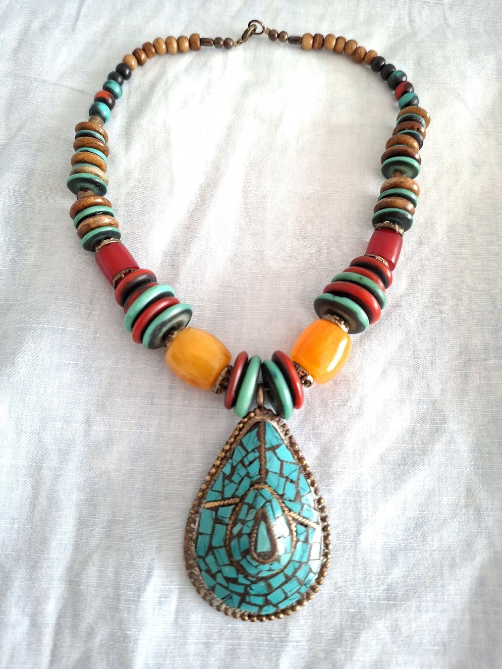 Colliers: Collier statement bohème ethnique vintage – D'occasion à Lutry par Sim_Sta