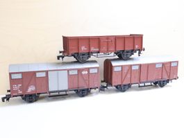 Rivarossi/Lima schönes Güterwagen Set SBB/FS - Spur 0