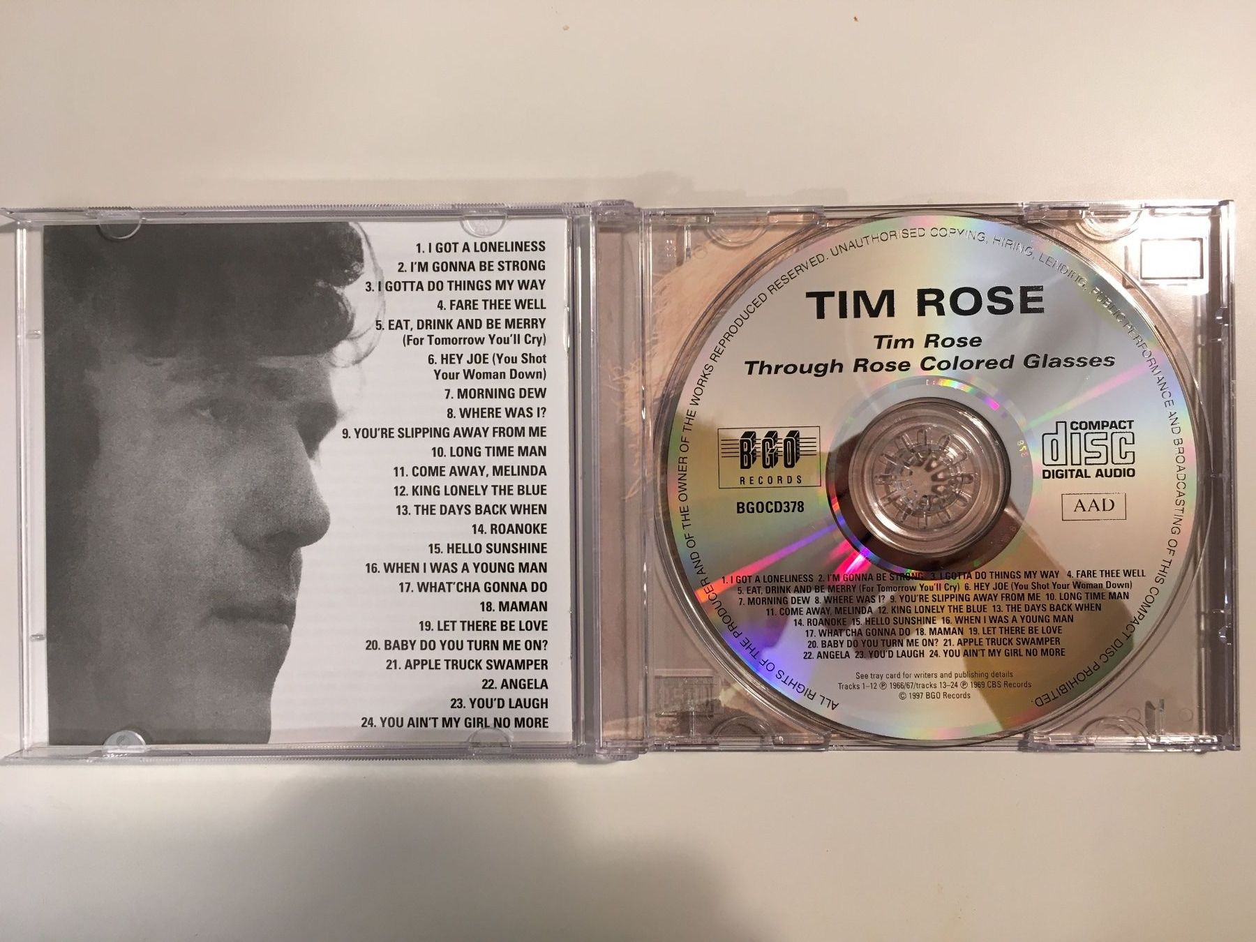 CD: Tim Rose - s/t & Through Rose Colored Glasses CD – Usato da Luzern venduto da Madvibe 1