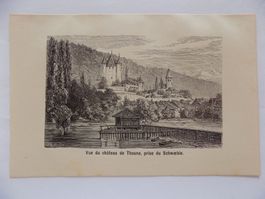 Vue du Chateau de Thoune Schloss Thun