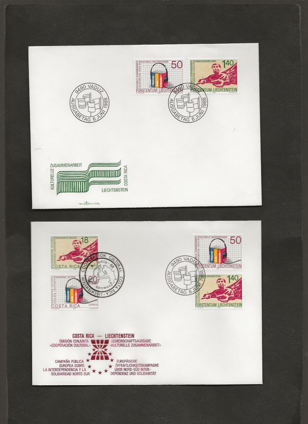 Tutti i francobolli: 11 FDC Liechtenstein 1972 1987 1988 – Usato da Au ZH venduto da xelagreb01 6