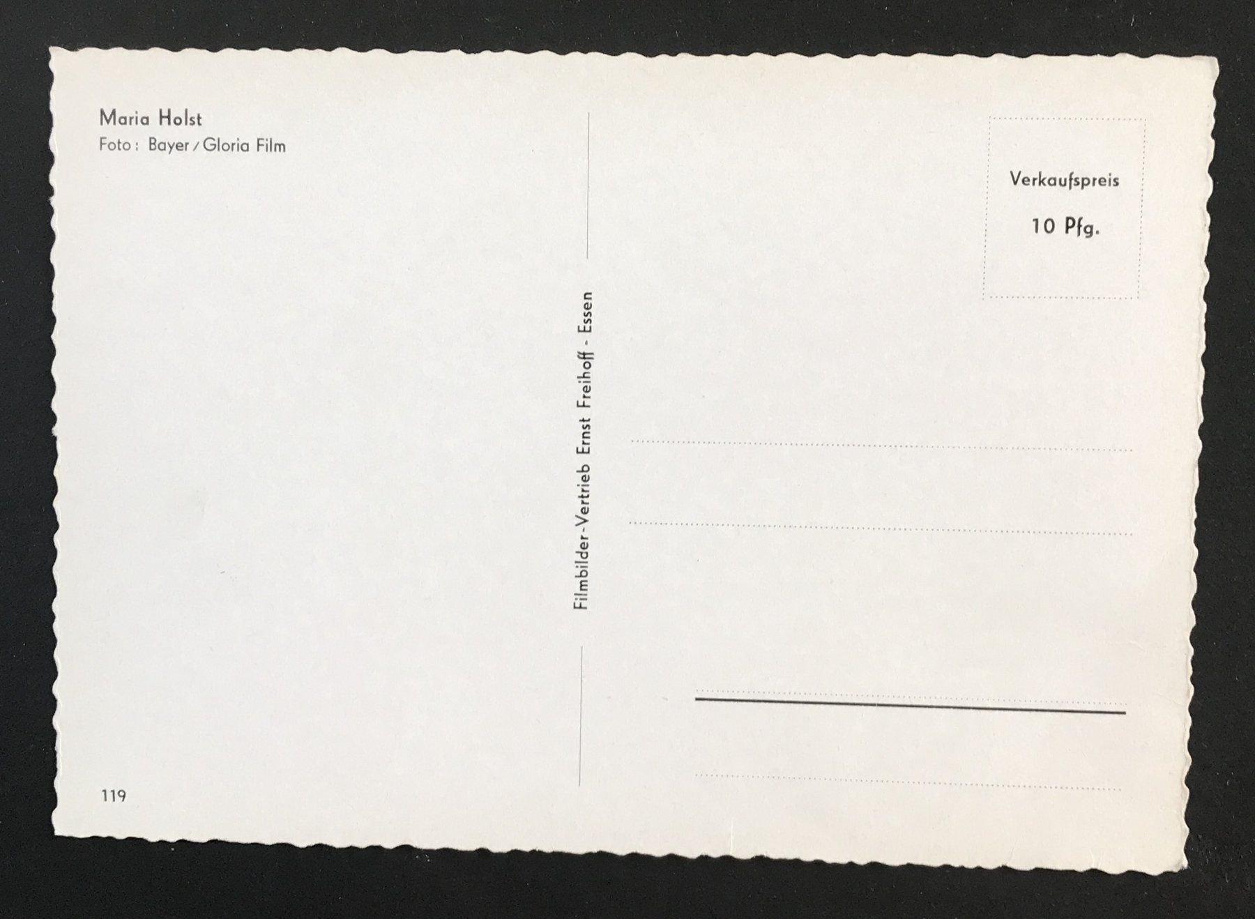 Cartoline postali: ANSICHTSKARTE MARIA HOLST – Usato da Ostermundigen venduto da wini63 1