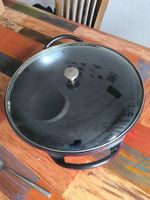 Gusseisen Wok mit Deckel, Staub, Durchmesser 38cm, gebraucht