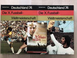 Fussball WM 1974 und Buch Das Wunder von Bern