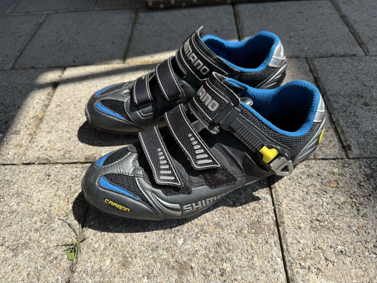 Shimano Chaussures hommes: Shimano Carbon Veloschuhe SPD – D'occasion à Altendorf par 1FrankenJohnny