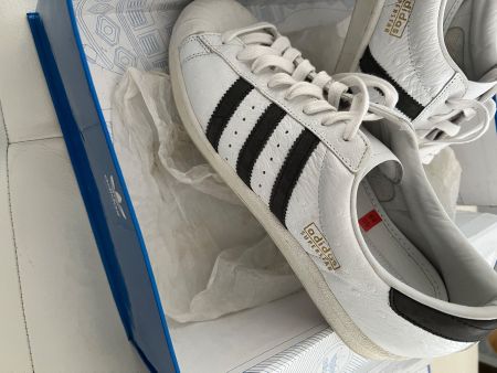Adidas Superstar Vin, Leder Strauss (Rare) 90,s