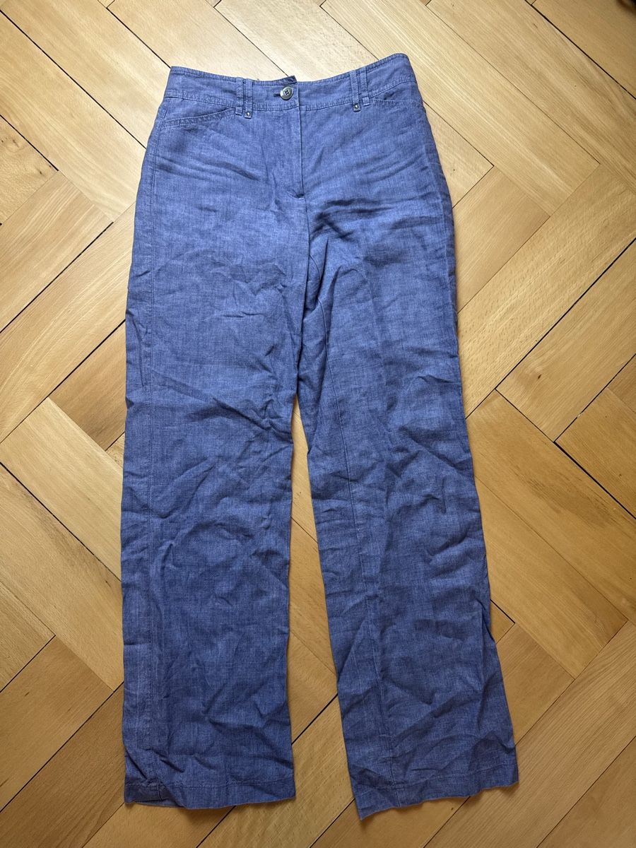 Gerry Weber Hosen:  Gerry Weber Leinenhose, blau – Gebraucht aus Bern von llina257 3