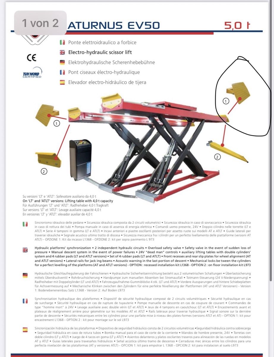 Piattaforme elevatrici & Crick: Rampe für Hebebühne – Usato da Würenlingen venduto da Shirt 4