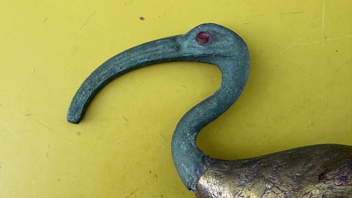 Statuette: Ägypten Ibis Bronze Vogel – Usato da Riedholz venduto da Frettchen63 4