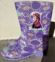 Bottes de pluie Reine des Neiges violettes motif floral