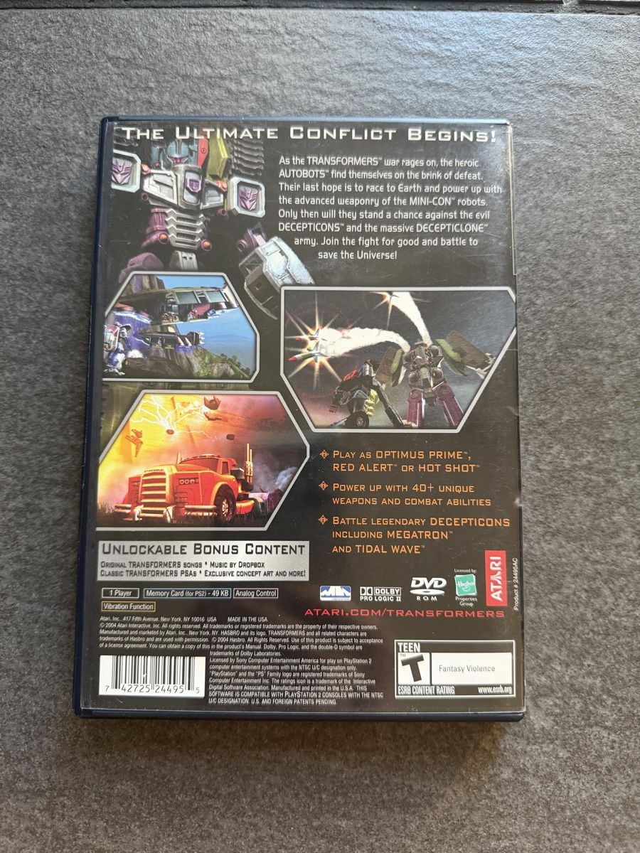 Sony Spiele: Transformers PS2 NTSC – Gebraucht aus Zürich von cENS0R 1