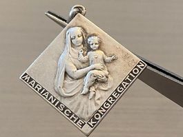 Heilige Maria – Schmuckanhänger aus 800er Silber 🙏❤️