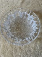 Dekorative Glasschale mit Luftblasen, Durchmesser 18 cm