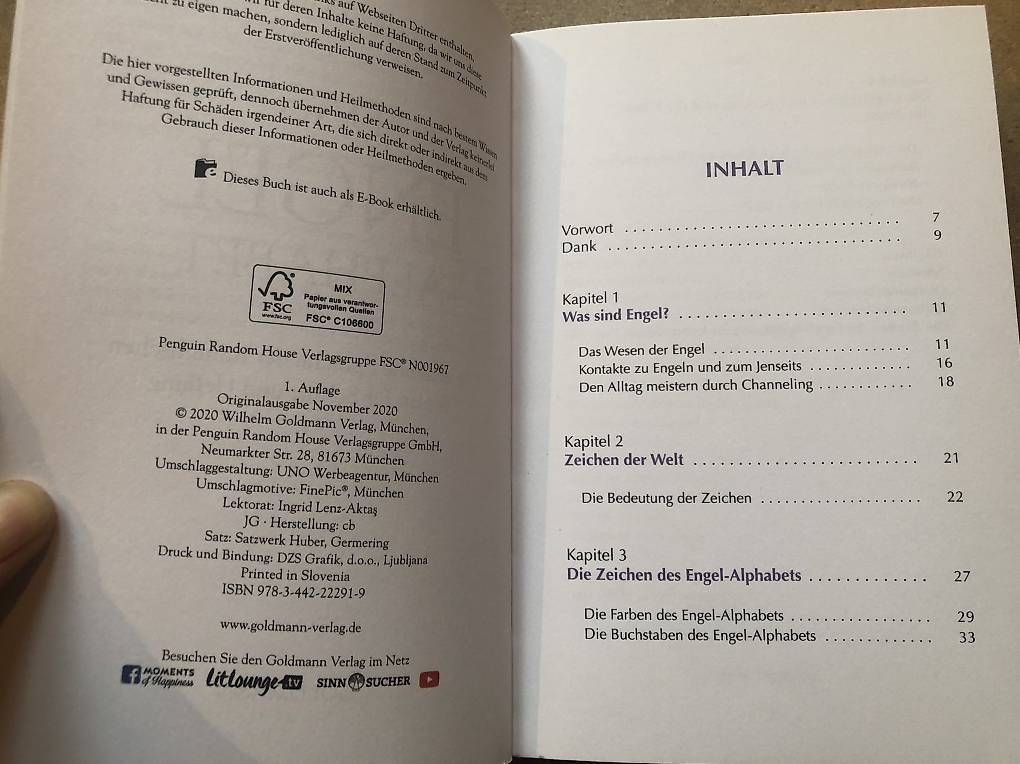 Bücher: Buch Engelalphabet Vadim Tschenze – Gebraucht aus Madiswil von e4a 2