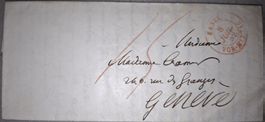Philatelie Brief 1852 Basel - Geneve 