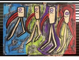 Bild 100x70 auf Leinwand Art by toto