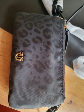 Pinko Clutch Leopardenmuster Schwarz Neu mit Staubbeutel