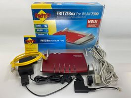 Fritz!Box Fon WLAN 7390 - mit Zubehör