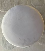 Samthocker (gepolstert) in beige