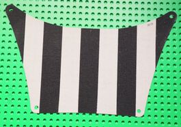 LEGO® Cloth Sail 27 x 17 Top with Black Thick Stripes Patte