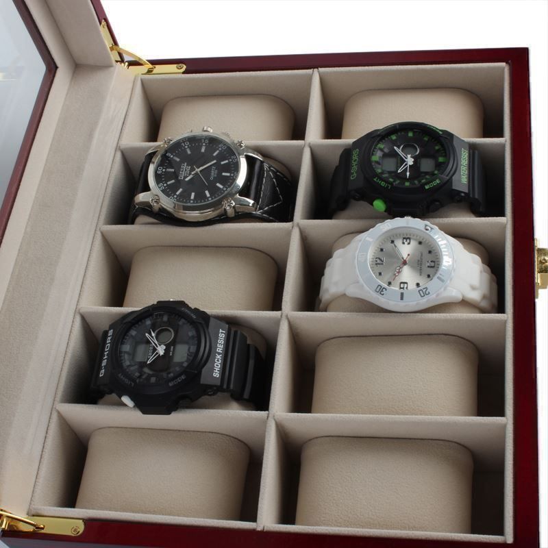 Uhrenboxen: Uhrenbox Uhrenkasten mit 10 Fächern – Neu (gemäss Beschreibung) aus Thun von  5