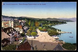 AK Ouchy /Lausanne, Beau-Rivage-Palace-Hôtel et les Quais