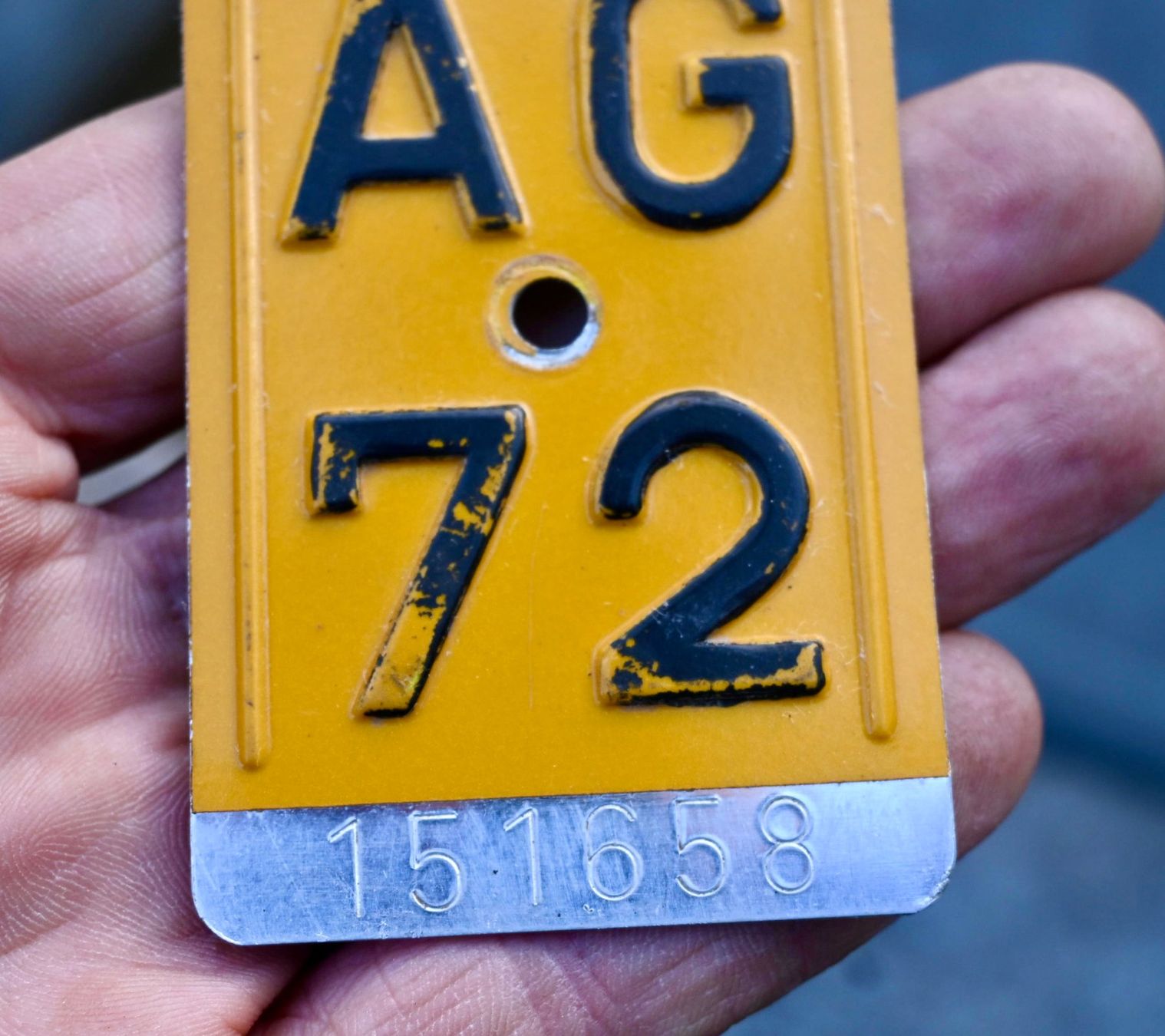 Insegne: Mofanummer AG 72 von 1972 - AARGAU – Usato da Pfaffhausen venduto da mono_rec 5