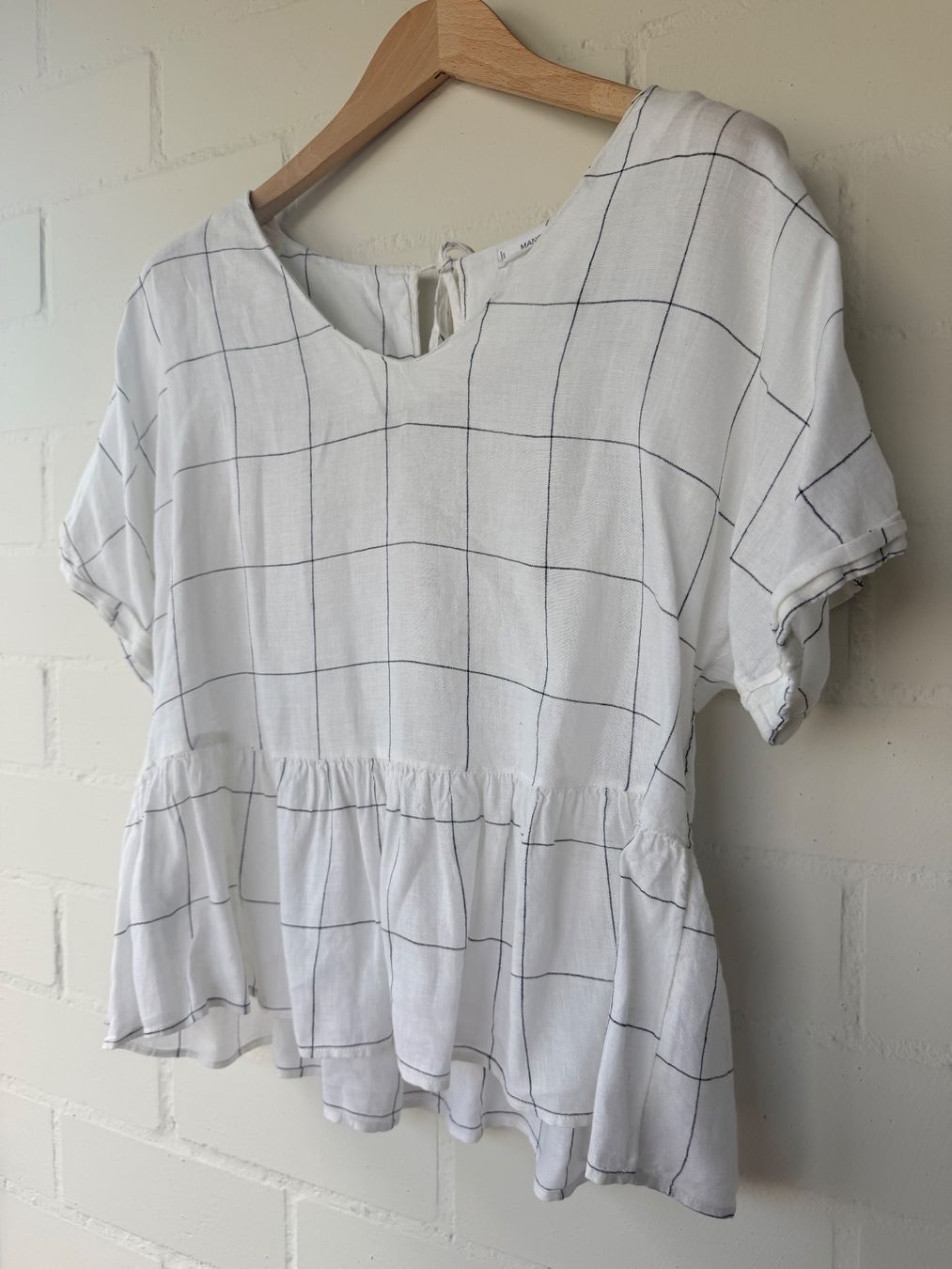 Mango Blusen: Mango Bluse Leinen weiss Gr. L – Gebraucht aus Brütten von Rod816 1