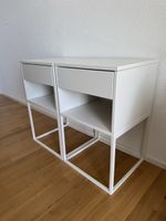 Nachttisch Set 2 Stück weiss mit Schublade guter Zustand