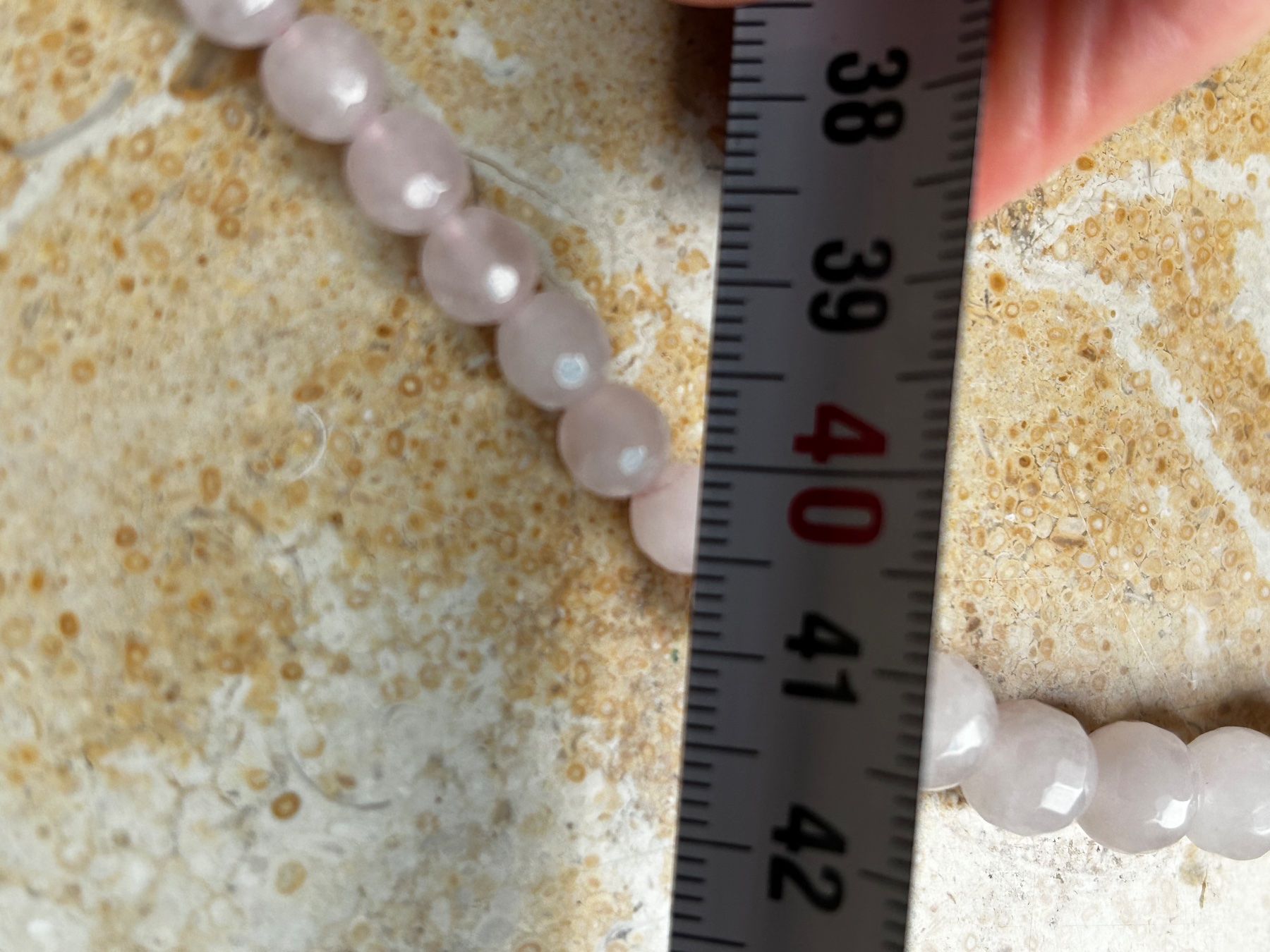Catenine: Rosenquarz Kette, facettierte Perlen – Usato da Laufen venduto da Bellebellezza 9