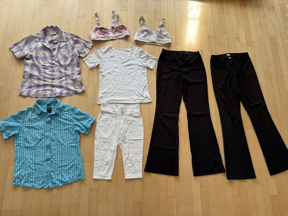 Killtec Lotti di vestiti: Marken Kleiderpacket Damen Gr. L mit Bluse, Hose, Shirt BH – Usato da Uster venduto da Schangnau87