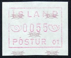 Island ATM Wertfehldruck 0055 ** postfrisch