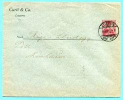 Ganzsache Luzern 1912 - Absender: Curti & Co.
