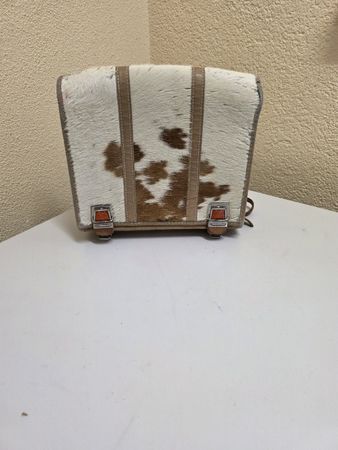 Schultasche mit Kuhfell Alt