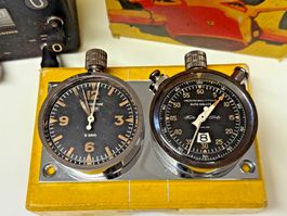 Vintage Heuer Master Time & Monte Carlo Chrono Set - Abercro