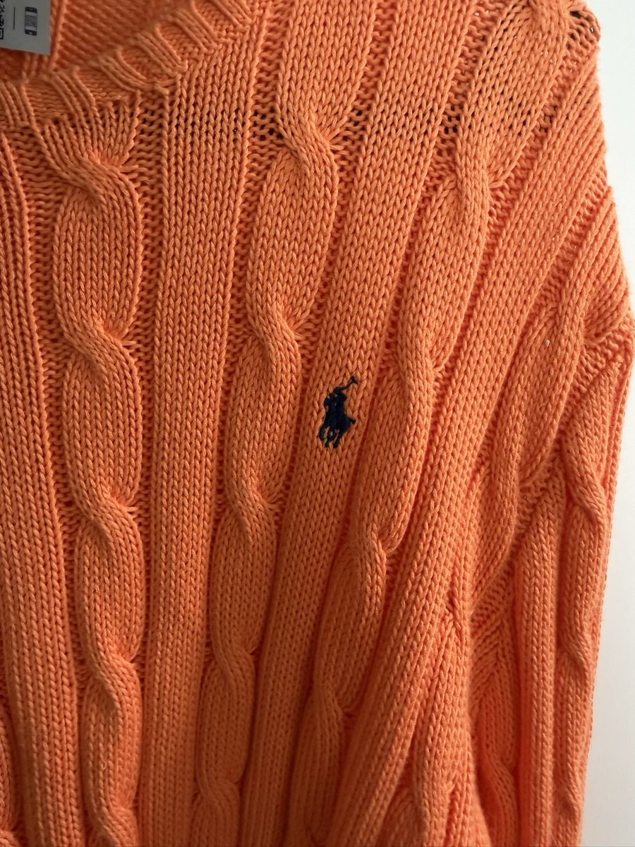 Polo Ralph Lauren Maglioni & Felpe: Polo Ralph Lauren Pullover orange XL Zopfmuster – Nuovo (secondo la descrizione) da Weiach venduto da nou_t2x8 1