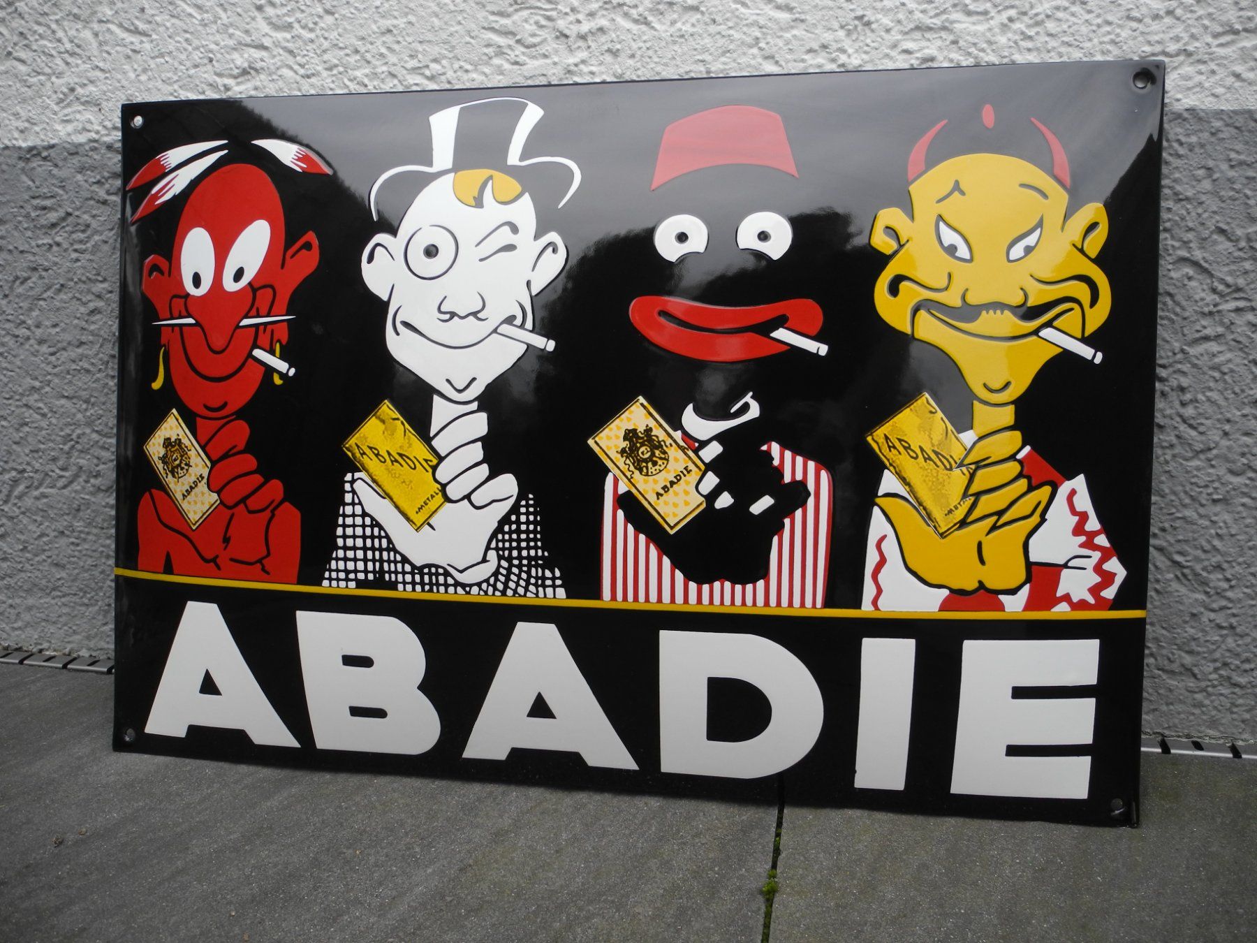 Ecriteaux: ABADIE ZIGARETTENPAPIER EMAILSCHILD – Neuf (Voir description) à Reinach AG par Huckleberrysix 2