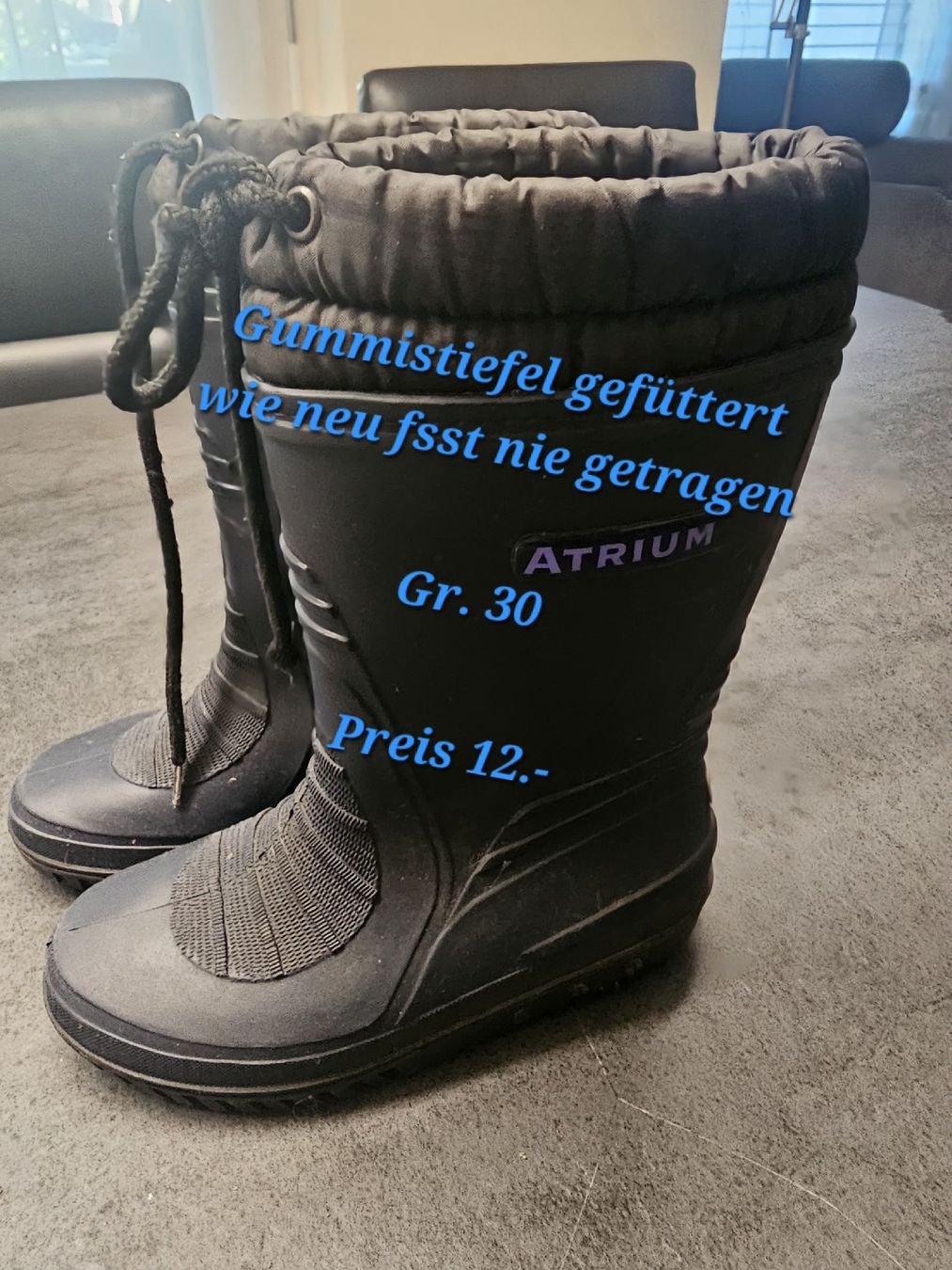 Scarpe da uomo: Gefütterte Gummistiefel – Nuovo (secondo la descrizione) da Ebikon venduto da Mauzi86