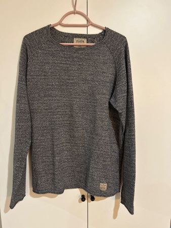 Herren Pullover schwarz/grau meliert von Jack&Jones Gr. M