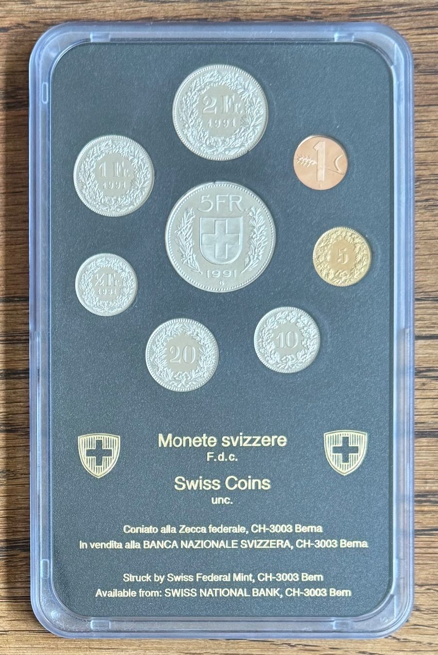 Tutti le monete: Schweizer Komplettsatz, 1991, Stgl! – Usato da Ebikon venduto da Dmasterx 1