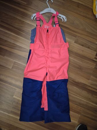 Wedze Skihose mit Trägern pink blau 98 B