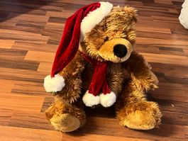 grosser Weinhachts-Teddybär 30cm - Handmade - NEU