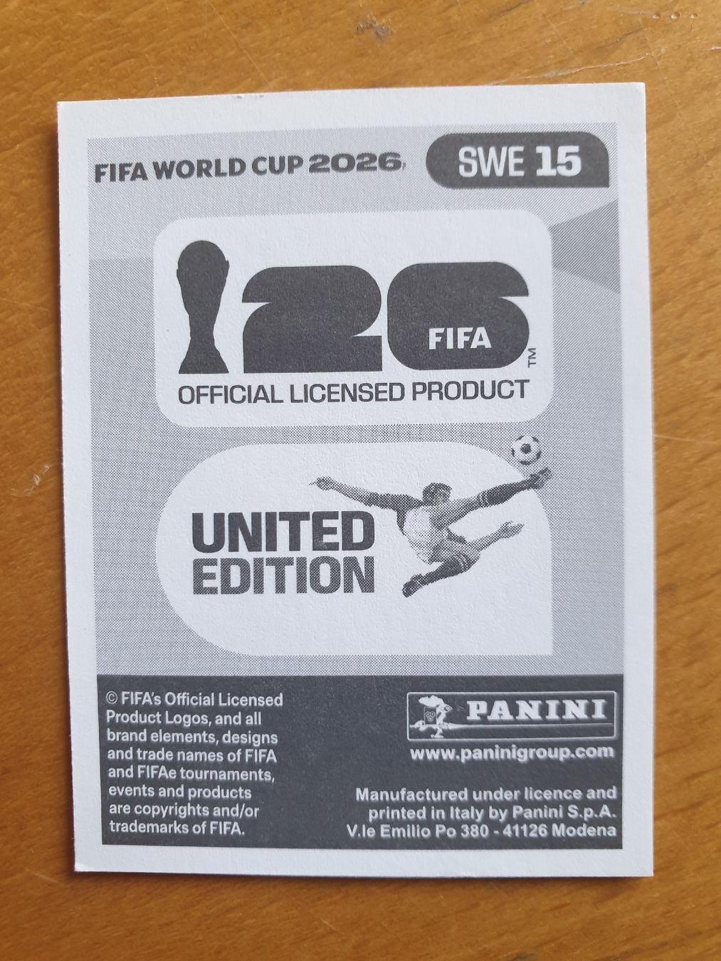 Panini Carte collezionabili: Panini WM 2026 SWE 15 – Nuovo (secondo la descrizione) da Einsiedeln venduto da MGXX 1