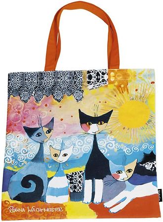Einkaufstasche Einkauf Tasche Shopping Katzen Merletto Sole
