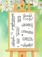 Silikonstempel Nr.497, Geburtstag, Texte