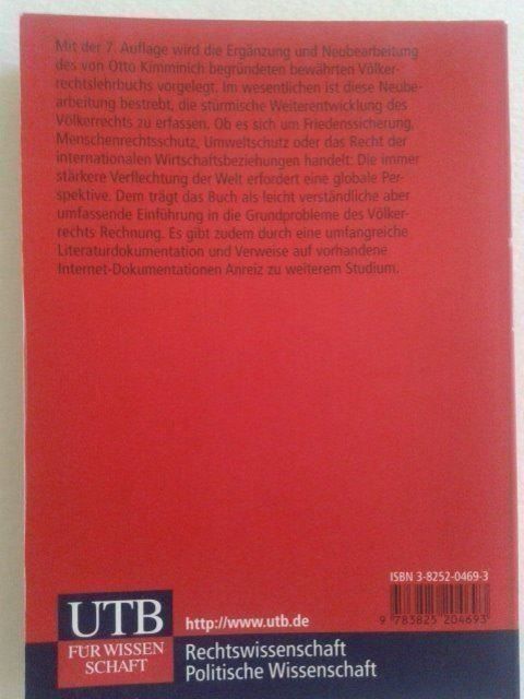 Libri: Einführung in das Völkerrecht – Usato da Basel venduto da Alacant 1