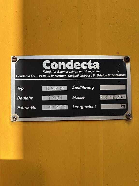 Contenitori edile: Condecta Mannschafts-Bürocontainer – Usato da Unteriberg venduto da Aukver 2