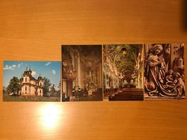 4x Postkarten Kirchen Österreich
