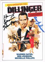 Ben Johnson & Harry Dean Stanton Autogramm Karte 10x15cm